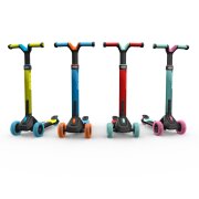 BERG Nexo Scooter klappbar Lights Magnet-deck rot