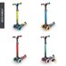 BERG Nexo Scooter klappbar Lights Magnet-deck rot