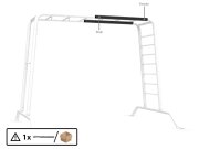 BERG PlayBase - Frame L Topbar weld Male-Female