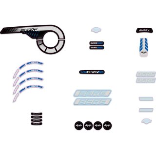 BERG Gokart Ersatzteil Buddy 2.0 - Sticker set Blue