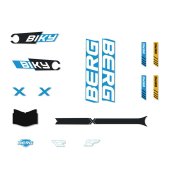 BERG Laufrad Ersatzteil Biky - Sticker set Cross Blue...