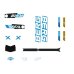 BERG Laufrad Ersatzteil Biky - Sticker set Cross Blue Handbrake