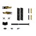 BERG Laufrad Ersatzteil Biky - Sticker set Cross Grey Handbrake