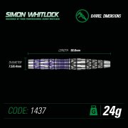 Winmau Steeldart Winmau S.Whitlock Spec.EDT 1437-24g
