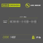 Winmau Steeldart Winmau MvG Exact 1468-21.5g