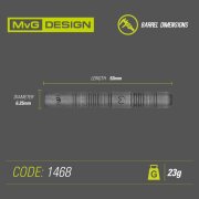 Winmau Steeldart Winmau MvG Exact 1468-23g