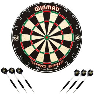 Winmau Winmau Dartboard PRO-SFB im Set inklusive 2 Satz Winmau Steeldarts