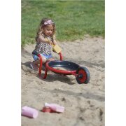 Winther VIKING CHALLENGE Runde Schubkarre – Robuste Schubkarre für Kinder von 2-4 Jahren – Vielseitig einsetzbar als Sandkasten oder Matschtisch