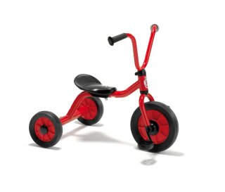 Winther MINI Krippendreirad für Kinder (1-4 Jahre) – Robustes Dreirad mit Anhängerkupplung – Ideal für Krippe und KITA