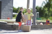Winther MINI Sackkarre für Kinder (2-4 Jahre) – Ergonomische Transportkarre für kleine Helfer – Ideal für Kaufladen und Spielplatz