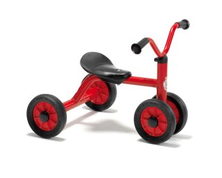 Winther MINI Rutsch Dreirad für Kinder (1-3 Jahre) – Sicheres und stabiles Fahrzeug mit Doppelvorderrädern – Ideal für erste Fahr- und Lenkversuche
