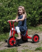 Winther VIKING Dreirad Mittel für Kinder (3-6 Jahre) – Hochwertiges Kinderfahrzeug mit Anhängerkupplung