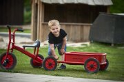 Winther VIKING Dreirad Mittel für Kinder (3-6 Jahre) – Hochwertiges Kinderfahrzeug mit Anhängerkupplung