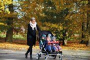 Winther Buggy Kinderbus für 4 Kinder -  Faltbarer...