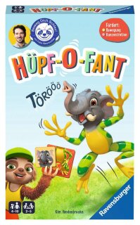 Ravensburger 20951 - Beweg dich schlau! Hüpf-O-Fant - für 2 bis 5 Kinder ab 4 Jahren entwickelt mit der Felix-Neureuther-Stiftung Beweg dich schlau!