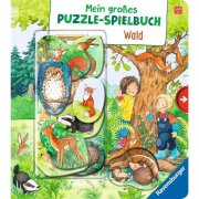 Mein großes Puzzle-Spielbuch: Wald