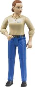 bruder bworld Frau, heller Hauttyp, blaue Hose
