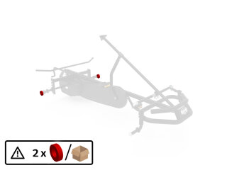 BERG Gokart Ersatzteil XL Frame - Kunststoffring (Nylon) Hinterachse