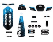 BERG Gokart Ersatzteil Rally - Sticker Set APX Blue