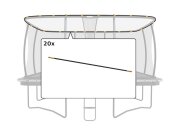 BERG Trampolin Ersatzteil Ultim Sicherheitsnetz DLX XL -...