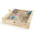 Plum quadratischer Sandkasten aus Holz