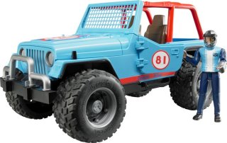 bruder Jeep Cross Country racer blau mit Rennf.