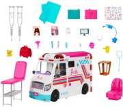Barbie 2-in-1 Krankenwagen Spielset (mit Licht &...