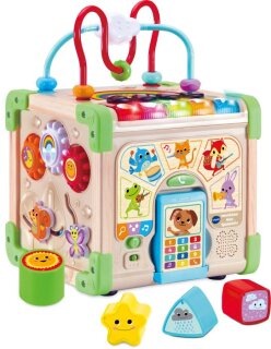 Vtech Interaktiver Holz-Spielwürfel