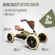 BERG Gokart Buzzy Retro grün