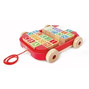 Hape Buchstabenbauklötze im Nachziehwagen