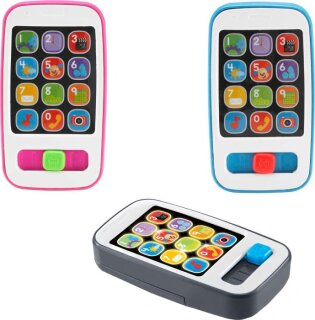 Fisher-Price Lernspaß Smartphone Musiklernspielzeug für Babys, grau, deutsche Version