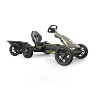 BERG Gokart Rally 2.0 Jeep Cherokee grün BFR mit Anhänger L
