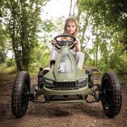 BERG Gokart Rally 2.0 Jeep Cherokee grün BFR mit Anhänger L