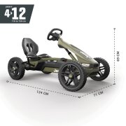 BERG Gokart Rally 2.0 Jeep Cherokee grün BFR mit Anhänger L