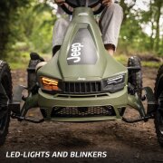 BERG Gokart Rally 2.0 Jeep Cherokee grün BFR mit Anhänger L