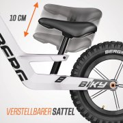 BERG Laufrad Biky Cross White / Weiss mit Handbremse 12 Zoll