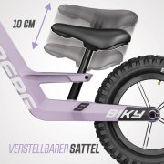 BERG Laufrad Biky Cross Purple / Lila mit Handbremse 12 Zoll