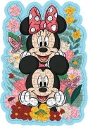 Ravensburger WOODEN Puzzle 12000762 - Mickey & Minnie - 300 Teile Kontur-Holzpuzzle mit stabilen, individuellen Puzzleteilen und 25 kleinen Holzfiguren = Whimsies, für Disney-Fans ab 12 Jahren