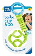 Ravensburger 4592 baliba Clip & Go - Flexibler Ball mit Befestigung für Greif- und Beißspaß unterwegs - Baby Spielzeug ab 0 Monaten - grün