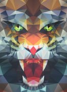 Ravensburger Löwe aus Polygonen 500 Teile Puzzle