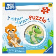 Ravensburger ministeps 4589 Plitsch-Platsch-Puzzle Lieblingstiere - Outdoor- & Badespielzeug, Spielzeug ab 1 Jahre, inklusive praktischer Netztasche