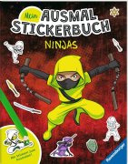 Ravensburger Mein Ausmalstickerbuch Ninjas - Großes...