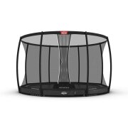 BERG Trampolin Rund 430 cm Champion InGround Grau + Netz...