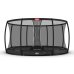 BERG Trampolin Rund 430 cm Champion InGround Grau + Netz Deluxe