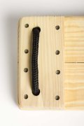 DICE Baumschaukelsitz aus imprägnierten Kiefernholz geflochtenes Seil Schwarz - passend für BERG PlayBase