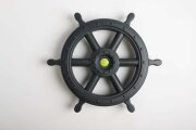 DICE Piratenlenkrad/Steuerrad XXL Anthrazit/Grün