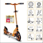 SIX DEGREES Aluminium Scooter 205 mm orange