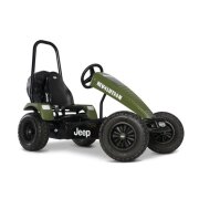 BERG Gokart XL Jeep Revolution BFR-3 mit Gangschaltung olivegrün mit Anhänger