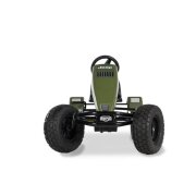 BERG Gokart XL Jeep Revolution BFR-3 mit Gangschaltung olivegrün mit Anhänger