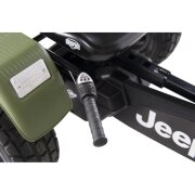 BERG Gokart XL Jeep Revolution BFR-3 mit Gangschaltung olivegrün mit Anhänger